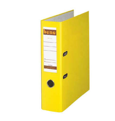 Ordner No.1 Power 291400GE, A4 80mm breit PP vollfarbig gelb