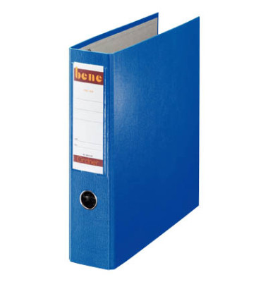 Doppelordner Postscheckordner 292900BL, 2xA5 quer 75mm breit Karton/Papier/Kunststoff vollfarbig blau