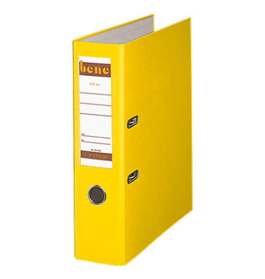 Doppelordner Postscheckordner 292900GE, 2x A5 quer 75mm breit Karton vollfarbig gelb