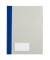 Schnellhefter 281100BL, A4, blau, Kunststoff, 80g, Vorderdeckel transparent