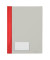Schnellhefter 281100RT, A4, rot, Polyvinylchlorid (PVC), 80g, Vorderdeckel transparent
