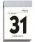 Tagesabreißkalender 301-0000, 1 Tag / 1 Seite, 4x6cm, 2025