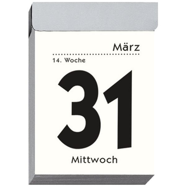 4069095000544 - Tagesabreißkalender 301-0000 1 Tag   1 Seite 4x6cm 2025 4069095000544 Zettler