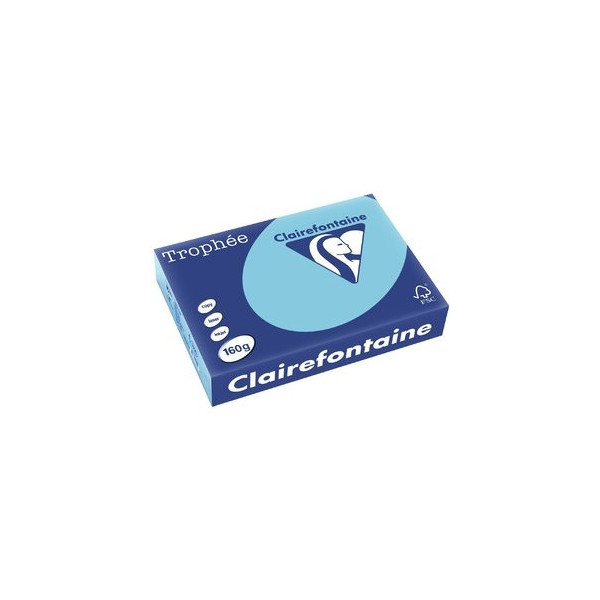 Clairefontaine Kopierpapier Trophee 1105C blau pastell A4 160g 3329680110500 Clairefontaine 250 Blatt