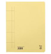 Schnellhefter 81100ge, A4, gelb, 250g, Vorderdeckel opak