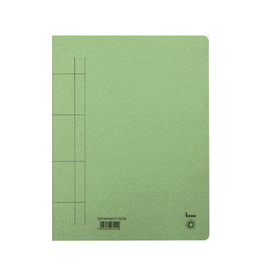 Schnellhefter 81100 A4 grün 250g Karton kaufmännische Heftung bis 250 Blatt