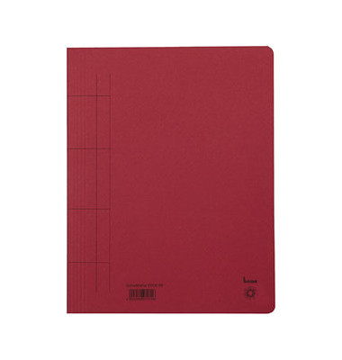 Schnellhefter 81100rt, A4, rot, 250g, Vorderdeckel opak