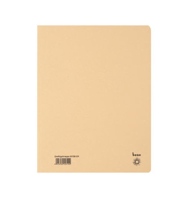 Jurismappe 81700ch, A4 chamois 250g, mit 3 Einschlagklappen