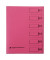 Ordnungsmappe 83600RS, 1-6, rosa, A4, 6 F&auml;cher