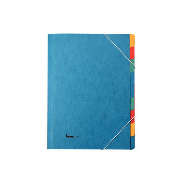 9003265880005 - Ordnungsmappe 84900BL 9-teilig blanko blau A4 9 Fächer 9003265880005 Bene