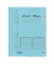 Schnellhefter Comba-Mappe 111000BL, A4, blau, Karton, 250g, Vorderdeckel opak