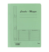 Schnellhefter Comba-Mappe 111000GN, A4, grün, Karton, 250g, Vorderdeckel opak