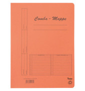 Schnellhefter 111000OR, A4, orange, 250g, Vorderdeckel opak