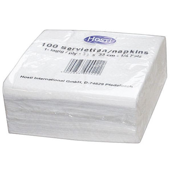 4002917396050 - Servietten 33x33cm weiß 1-lagig 1 4-Falz 4002917396050 90020020 100 Stück 4002917396050 - Servietten 33x33cm weiß 1-lagig 1 4-Falz 4002917396050 90020020 100 Stück
