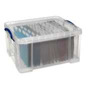 Really Useful Box Aufbewahrungsbox 70,0 l transparent 81,0 x 62,0 x 22,5 cm