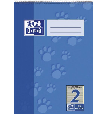 Spiralschulblock/384504002 DIN A5 2. Schuljahr 90 g/qm Inh.40 Blatt
