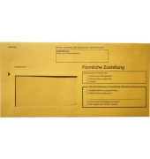 Postzustellungsumschläge 2044 Din Lang mit Fenster gelb 100 Stück