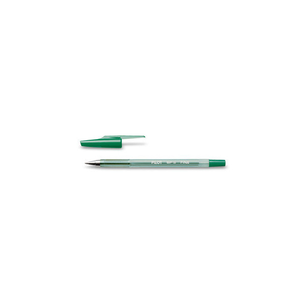 12 Stück Pilot Kugelschreiber BP-S grün 0,3 mm mit Kappe 4902505084591 Pilot