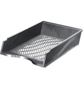 Briefablage 60100sim, A4/C4, silber-metallic, Polystyrol stapelbar