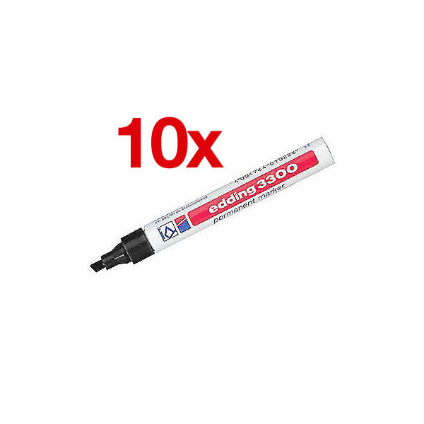 4004764432578 - Permanentmarker 3300 schwarz 1-5mm Keilspitze 4004764432578 4-3300001 10 Stück 4004764432578 - Permanentmarker 3300 schwarz 1-5mm Keilspitze 4004764432578 4-3300001 10 Stück
