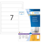 R&uuml;ckenschilder Special 8620, wei&szlig;, schmal/kurz, 38x192mm, selbstklebend, permanent 