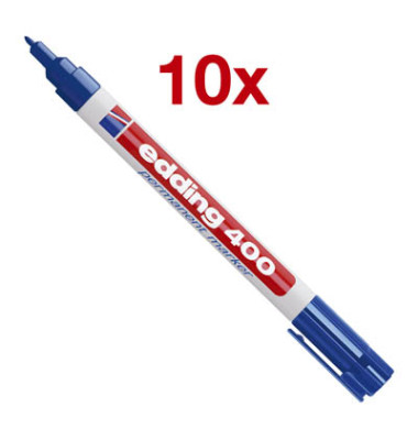 Permanentmarker 400, 4-400003, Pack, blau, 1mm Rundspitze Permanentmarker 400, 4-400003, Pack, blau, 1mm Rundspitze