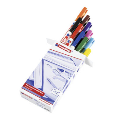 Permanentmarker-Set 400, 4-400999, Pack, 10-farbig sortiert, 1mm Rundspitze Permanentmarker-Set 400, 4-400999, Pack, 10-farbig sortiert, 1mm Rundspitze