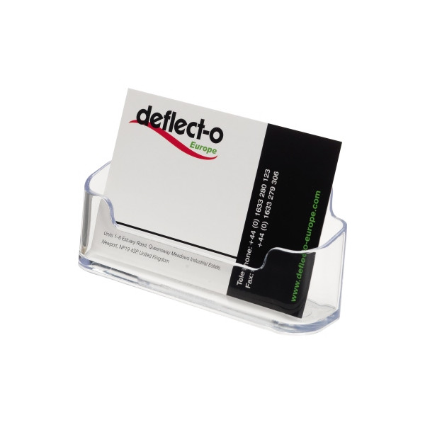 0079916799995 - Visitenkartenhalter DE70101 96x35x45mm glasklar 1 Fach 0079916799995 Deflecto