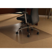 Bodenschutzmatte Cleartex ultimat 120 x 183 cm Form O für Teppichböden transparent PC
