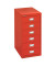 Schubladenschrank MultiDrawer™ 29er Serie L296870, Stahl, 6 Schubladen (Vollauszug), A4, 27,9 x 59 x 38 cm, rot