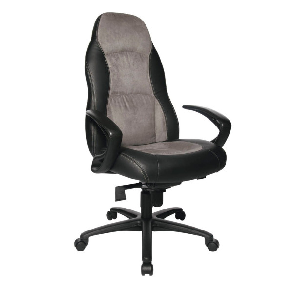 4014296025742 - Chefsessel Speed Chair mit Armlehnen grau schwarz 4014296025742 Topstar 4014296025742 - Chefsessel Speed Chair mit Armlehnen grau schwarz 4014296025742 Topstar
