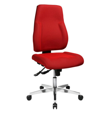 Bürodrehstuhl Point 91 ohne Armlehnen rot