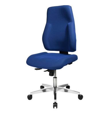 Bürodrehstuhl Point 91 ohne Armlehnen blau