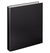 Ringbuch Basic ohne 1143080, A4 4 Ringe 25mm Ring-Ø PP schwarz