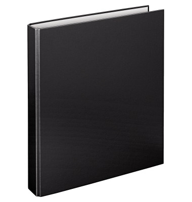Ringbuch Basic ohne 1143080, A4 4 Ringe 25mm Ring-Ø PP schwarz