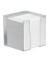 Zettelbox 32080, mit Stiftehalter, 94x94mm, inkl. 850 Notizzettel, transparent, Kunststoff