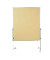 Moderationstafel Premium 7-204100, 120x150cm, Filz + Filz (beidseitig), pinnbar, mit Rollen, beige + beige