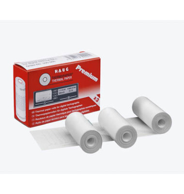 Thermorollen Premium für digitalem Fahrtenschreiber 57mm x 8m Kern-Ø 10mm weiß