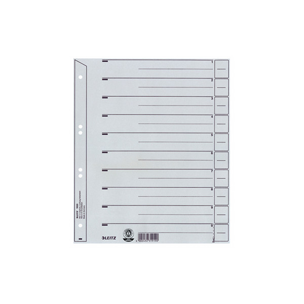 4002432331369 - Trennblätter 1650-30-85 A4 grau 200g Recyclingkarton 4002432331369 25 Stück