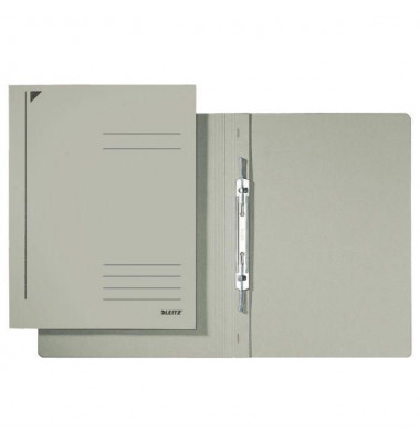 Spiralhefter 3040-00-85, A4, grau, Karton, 430g, Vorderdeckel opak