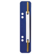 Heftstreifen kurz 3710-00-35, 35x158mm, Kunststoff mit Kunststoffdeckleiste, blau, 25 Stück