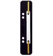 Heftstreifen kurz 3710-00-95, 3,5x15,8cm (BxH), Kunststoff mit Kunststoffdeckleiste, schwarz