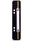 Heftstreifen kurz 3710-00-95, 3,5x15,8cm (BxL), Kunststoff mit Kunststoffdeckleiste, schwarz