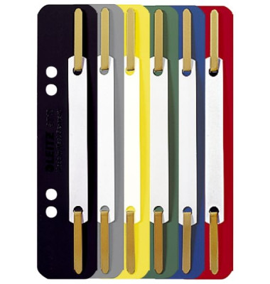 Heftstreifen kurz 3710-00-99, 35x158mm, Kunststoff mit Kunststoffdeckleiste, farbig sortiert