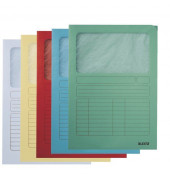 Sichtmappen 3950-00-99, A4 farbig sortiert Recyclingkarton 160g