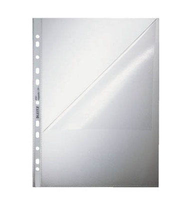 Prospekthüllen 4797-00-00 Standard, A4 transparent genarbt, oben & links offen, 0,09mm
