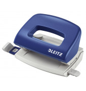 Bürolocher NeXXT Mini 5058-00-35, blau, bis 1mm 10 Blatt, mit Anschlagschiene