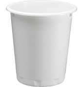 Papierkorb Basic 1701572010, 13 Liter, rund, weiß Papierkorb Basic 1701572010, 13 Liter, rund, weiß