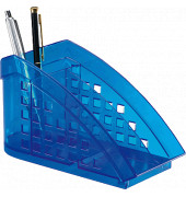 Schreibtisch-Organizer/1701627540 82 x 106 x 180 mm  blau transluzent