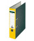 Ordner Standard 220120, A4 80mm breit Karton Wolkenmarmor gelb